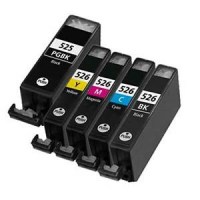 Multipack di cartucce ad alta qualità compatibili Canon 4x PGI-525BK 2x CLI-526BK 2x COLORE